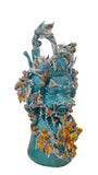 Bacco, scultura in ceramica artigianale h cm 48