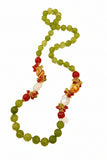 Collana lunga con sfere in ceramica