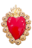 Ex Voto Cuore Sacro in Ceramica