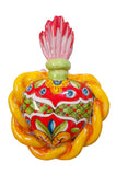Cuori sacri ex voto decorati da parete o da appoggio