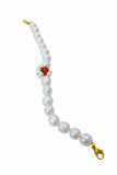 Bracciale perle e corallo