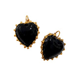 Orecchini ex voto cuore sacro in nero