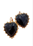 Orecchini ex voto cuore sacro in nero