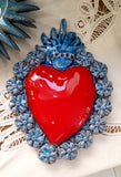 Ex Voto Cuore Sacro in Ceramica
