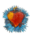 Cuore con raggi 15x14 cm, vari colori