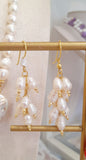 Set collana e orecchini con perle naturali