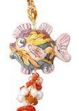 Collana con pesce in ceramica