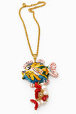 Collana con pesce in ceramica