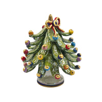 Albero di Natale con oro e madreperla altezza cm 17