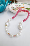 Collana elegante con perle naturali