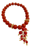 Bracciale in pasta di corallo