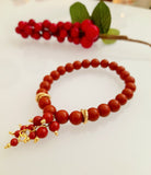 Bracciale in pasta di corallo