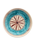 Piatti stile medievale in ceramica diametro 23 cm, vari colori e decori