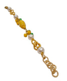 Bracciale limone con perle