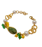 Bracciale limone con perle