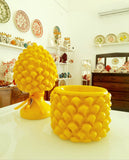 Vaso portapianta giallo
