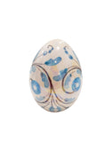 Uova pasquali in Ceramica madreperlati, decori floreali, 3 misure