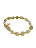 Set collana, bracciale e orecchini con tormalina verde
