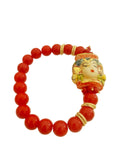 Bracciale con testa di moro in ceramica