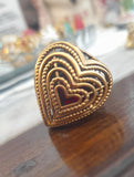 Anello ex voto cuore vintage