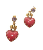 Orecchini cuori sacri rossi