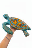 Tartaruga marina caretta caretta in ceramica, 35x30 cm