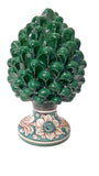 Pigna verde in ceramica di Caltagirone h 20 cm