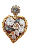 Orecchini cuori con cristalli