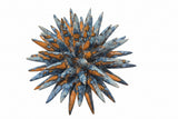 Riccio indaco-arancione 21 cm, h 13 cm