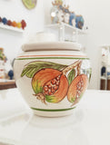 Vasetto h 10 cm con decoro melograno