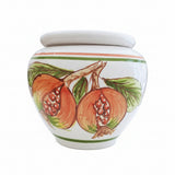 Vasetto h 10 cm con decoro melograno