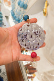 Collana con ciondolo giada e perla naturale