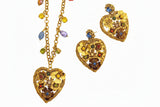 Set collana e orecchini con cuore