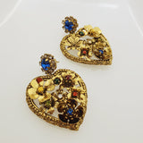Set collana e orecchini con cuore