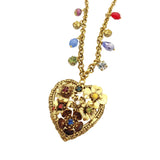 Set collana e orecchini con cuore