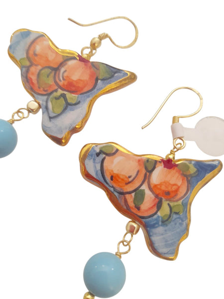 Orecchini Sicilia in ceramica