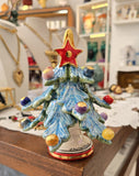 Albero di Natale con oro e madreperla altezza cm 10, 12 e 15