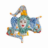 Trinacria da muro in ceramica di Caltagirone. Cm 30