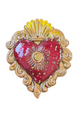 Ex Voto, cuore sacro in ceramica, vari colori