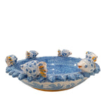 Centrotavola motivi marini in Ceramica di Caltagirone 30 cm
