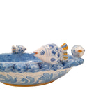 Centrotavola motivi marini in Ceramica di Caltagirone 30 cm