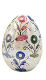 Uova pasquali in Ceramica madreperlati, decori floreali, 3 misure