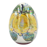 Uova pasquali in Ceramica madreperlati con decoro limoni, varie misure