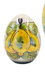 Uova pasquali in Ceramica madreperlati con decoro limoni, varie misure