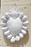 Ex Voto Cuore Sacro in Ceramica