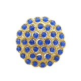 Anello rosone con cristalli, vari colori