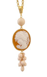 Collana con ciondolo cammeo. 2 versioni