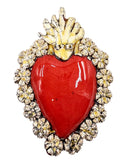 Ex Voto Cuore Sacro in Ceramica