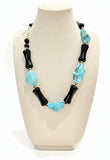 Collana in turchese e onice
