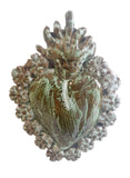 Ex Voto Cuore Sacro in Ceramica